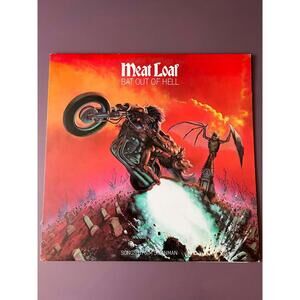 Meat Loaf Bat out of Hell Jim Steinman Near Mint Vinyl Record LP AJ12